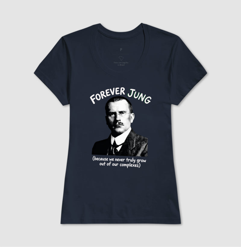 Camiseta Psicanalítica Carl Jung - Forever Jung (Complexes) | Retrô Noir