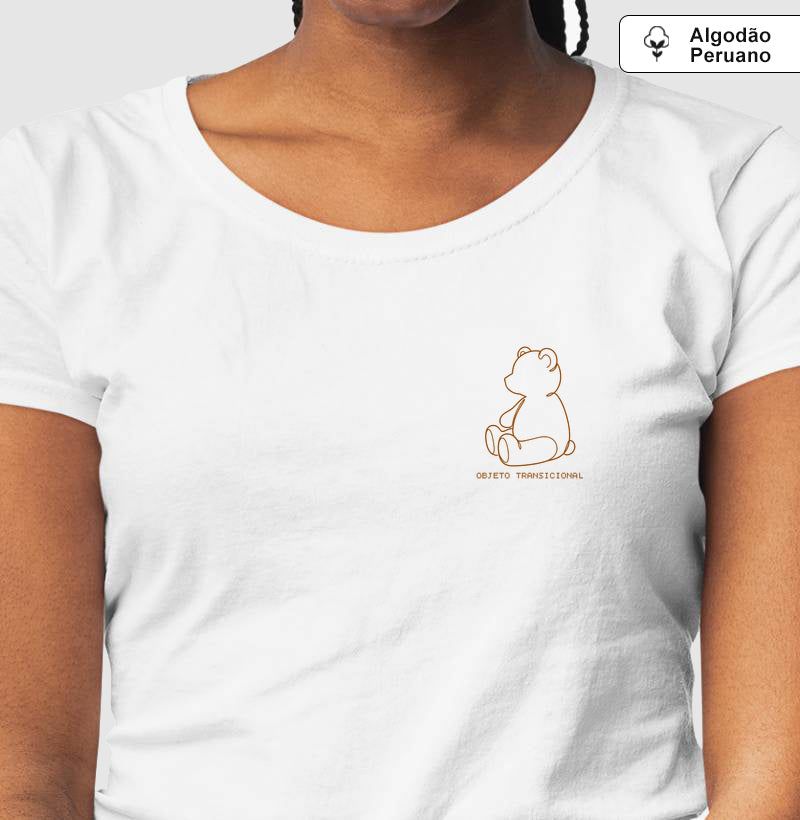 Camiseta Algodão Peruano Psicanálise Winnicott - Objeto Transicional | Minimalista