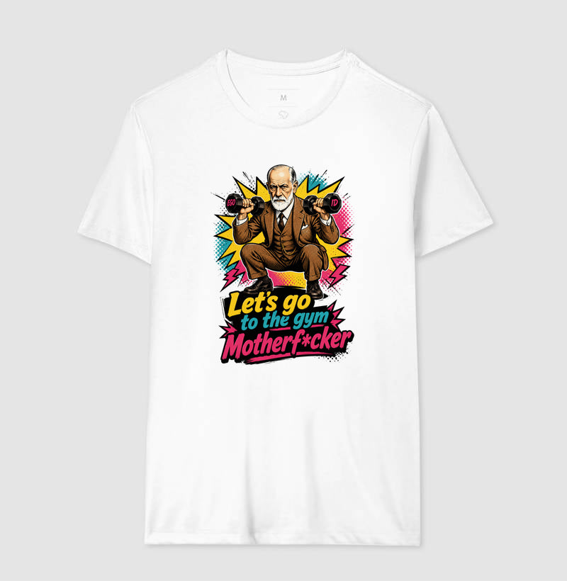 Camiseta "Freud na academia" | O Equilíbrio entre o Ego e o Id