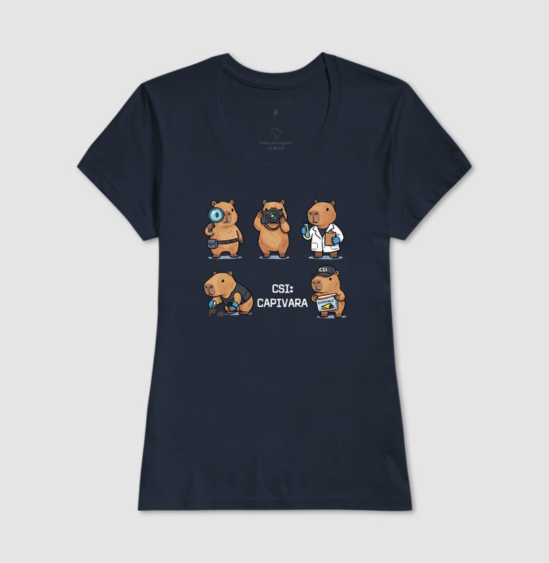 Camiseta "CSI: Capivara" | O Esquadrão Forense Mais Carismático