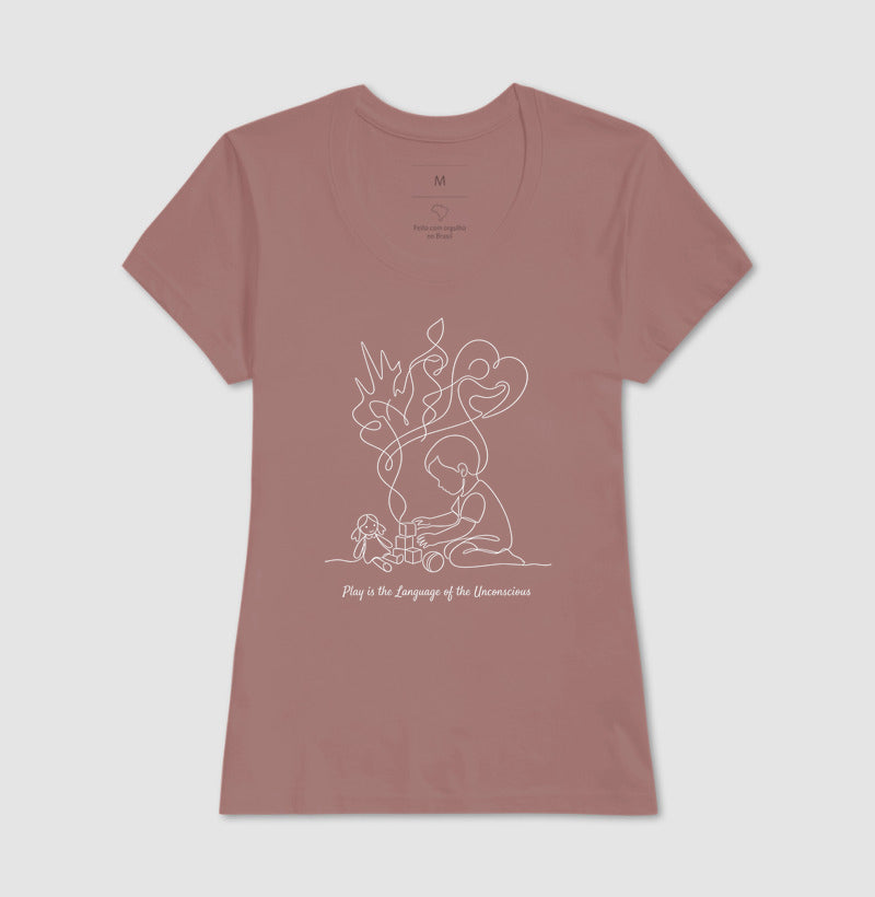 Camiseta Psicanálise Melanie Klein - A Linguagem do Brincar | Ilustração Contínua