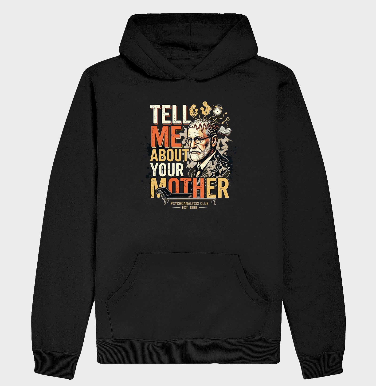 Hoodie Moletom Psicanálise Freud - Tell Me About Your Mother | Vintage