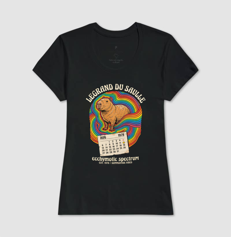 Camiseta Medicina Legal "Espectro Equimótico" | A Capivara de Legrand du Saulle