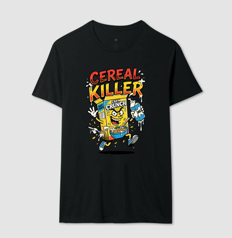 Camiseta Cereal Killer: Trocadilho de Cereal - Pop Art HQ