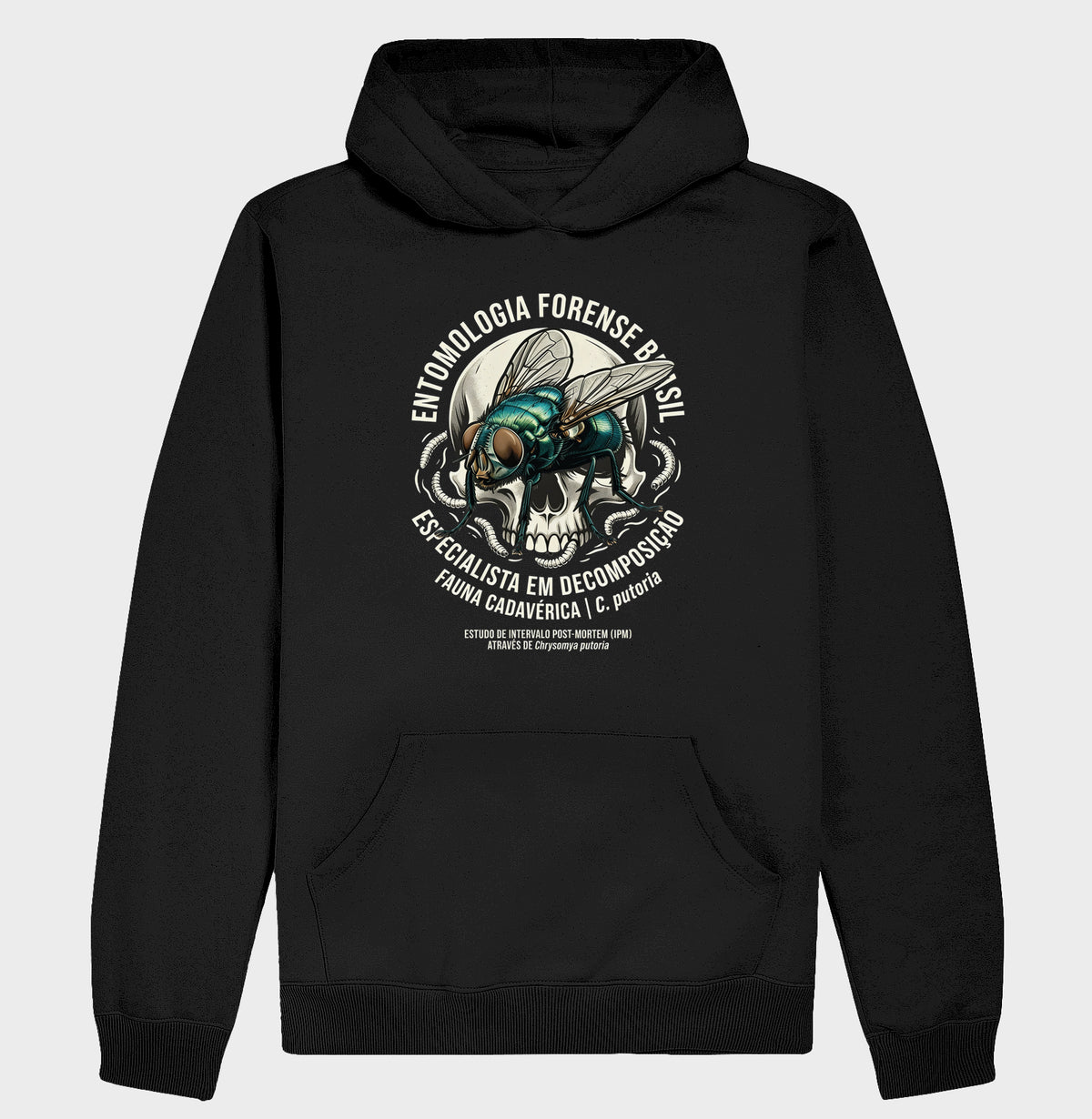 Hoodie Moletom "Entomologia Forense" | C. putoria - Especialista