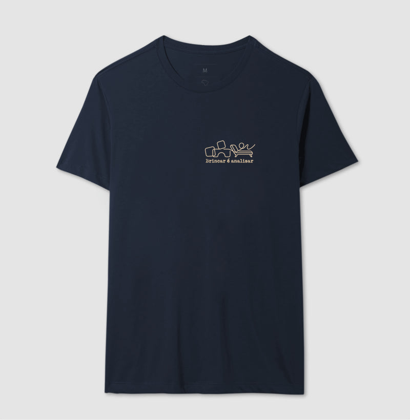 Camiseta Psicanálise Melanie Klein - Brincar é Analisar | Minimalista Line Art