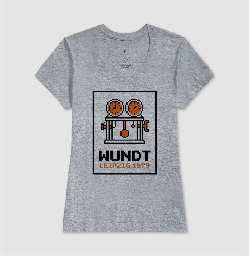 Camiseta Psicologia "Wundt: Leipzig 1879" | 8-Bit Pixel Art