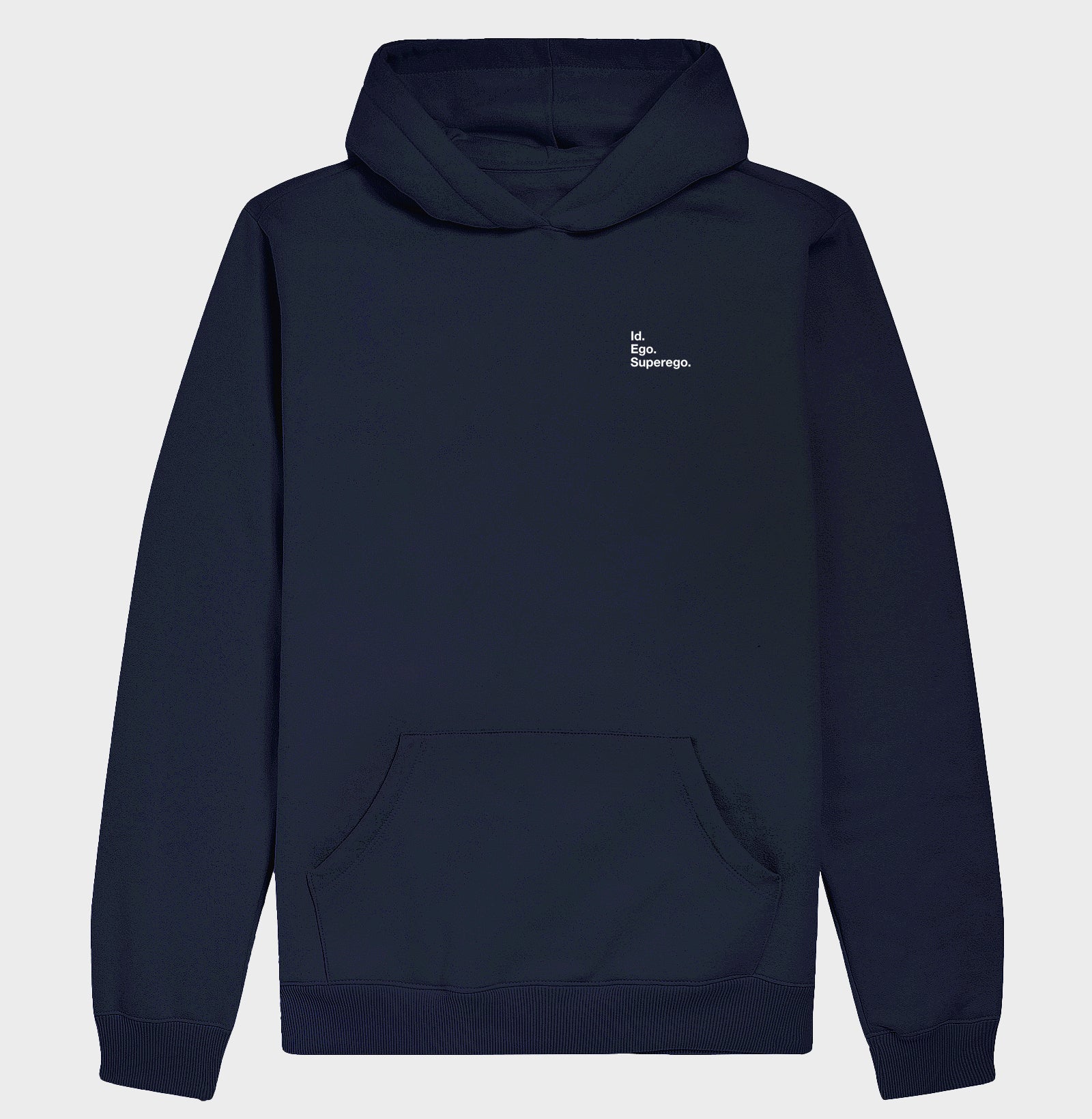 Hoddie Moletom Psicanálise Freud - Id. Ego. Superego. (Segunda Tópica) | Minimalista