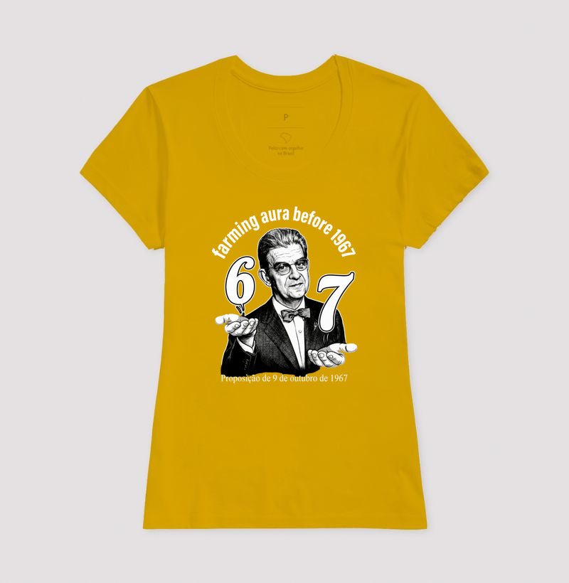 Camiseta Psicanálise Lacan "67: Farming Aura" | Proposição de 9 de Outubro de 1967 & Meme Culture
