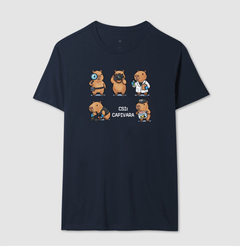 Camiseta "CSI: Capivara" | O Esquadrão Forense Mais Carismático