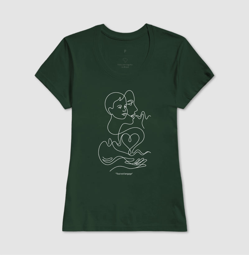 Camiseta Psicanálise Françoise Dolto - Tudo É Linguagem (Tout est langage) | Line Art Poética