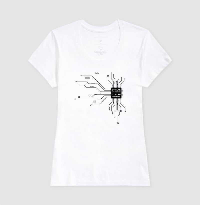 Camiseta Perícia Digital "CTRL+C nos Vestígios" | O Microchip do Laudo