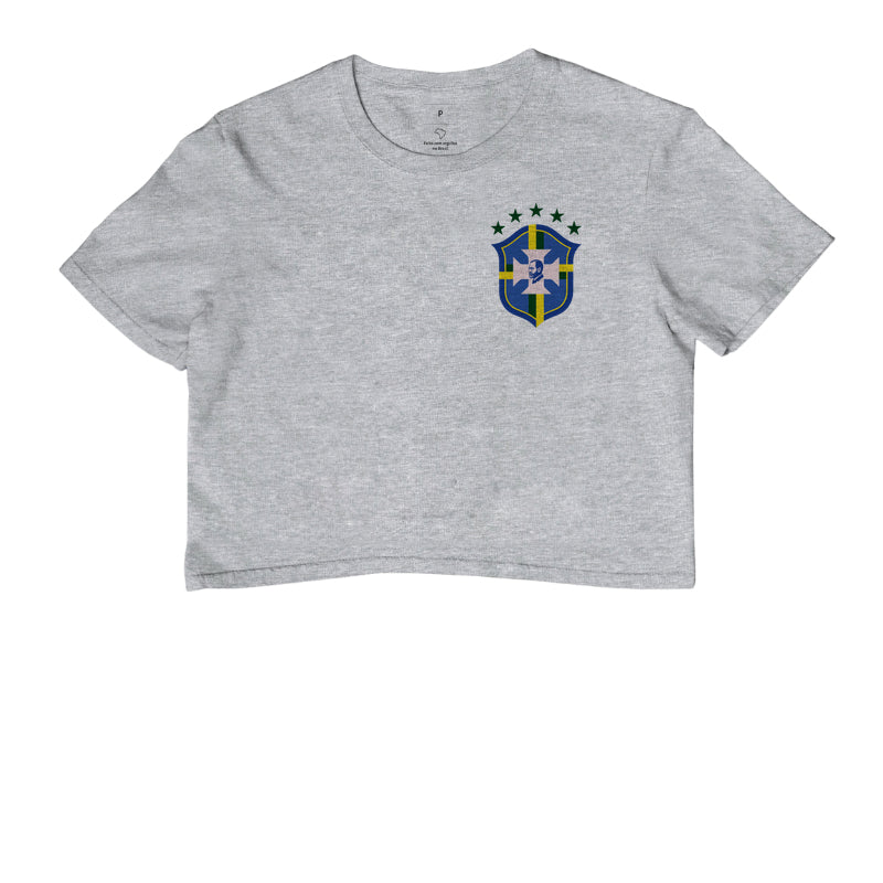 Camiseta Cropped Psicanálise Freud CBF - Campeão do Inconsciente