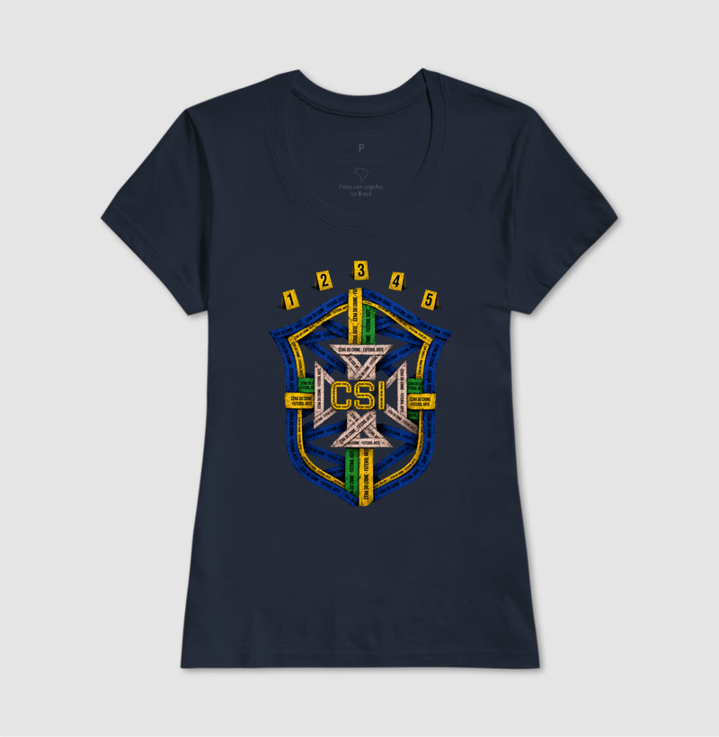 Camiseta Perícia na Copa "CSI Brasil" | O Escudo do Futebol Arte