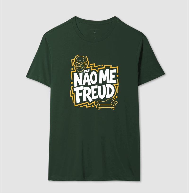 Camiseta "Não Me Freud" | Sigmund Freud & Humor Pop