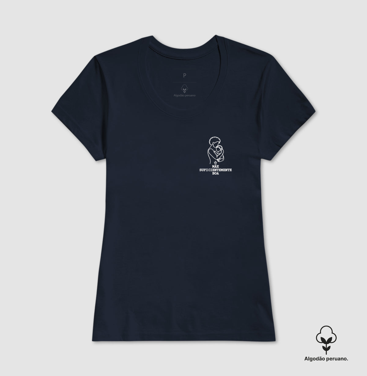 Camiseta Algodão Peruano Psicanálise Winnicott - Mãe Suficientemente Boa | Line Art