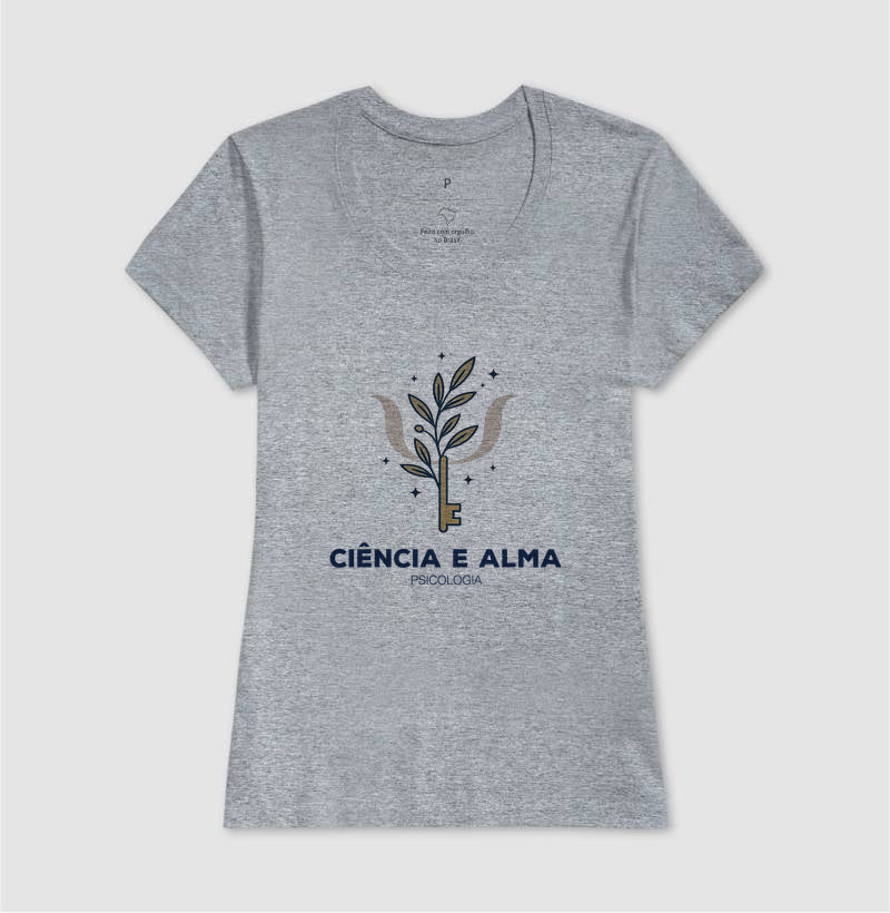Camiseta Psicologia - Ciência e Alma (The Key of Insight)