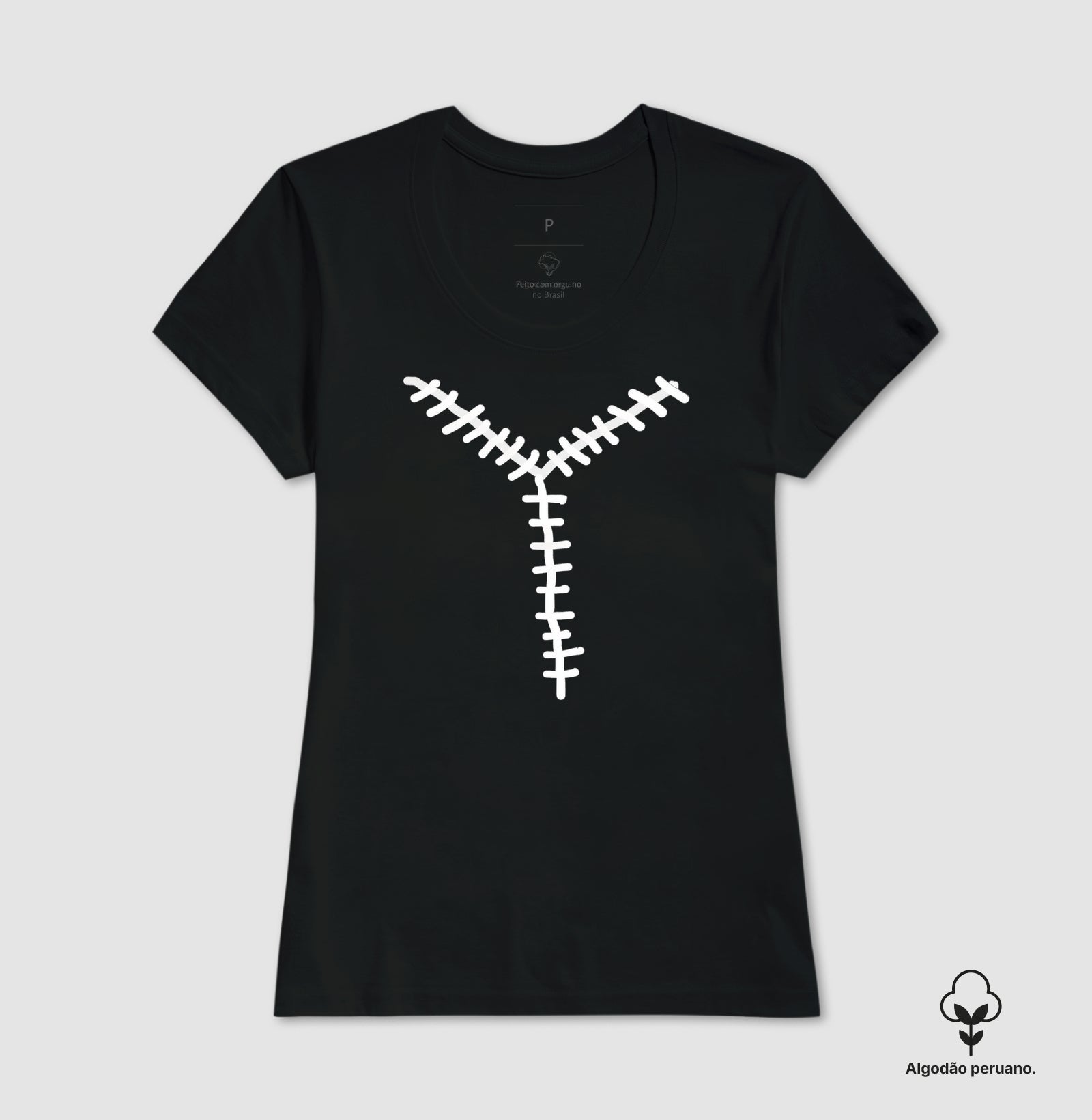 Camiseta Algodão Peruano Forense - A Incisão em Y (Medicina Legal) | Minimalista Dark