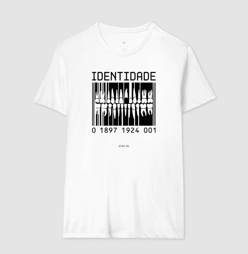 Camiseta Odontologia Forense "Identidade" | O Código Único da Dentição