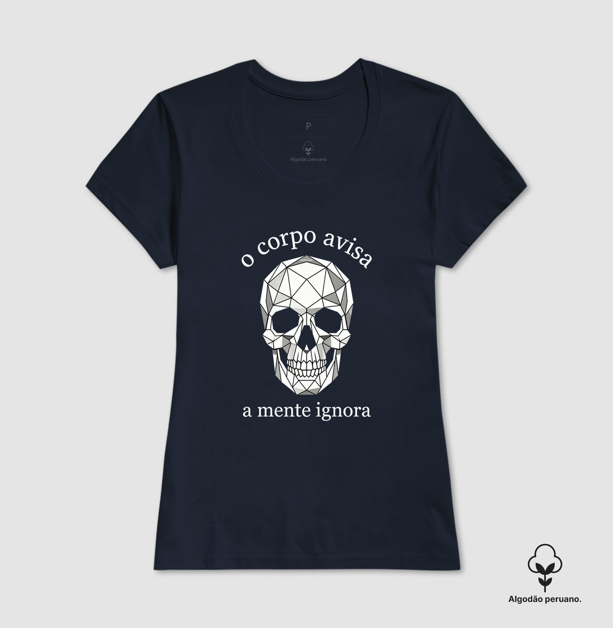 Camiseta Algodão Peruano  Medicina Legal "O Corpo Avisa" | A Verdade Anatômica