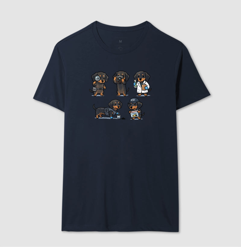 Camiseta "CSI Salsicha" | Esquadrão Forense Canino