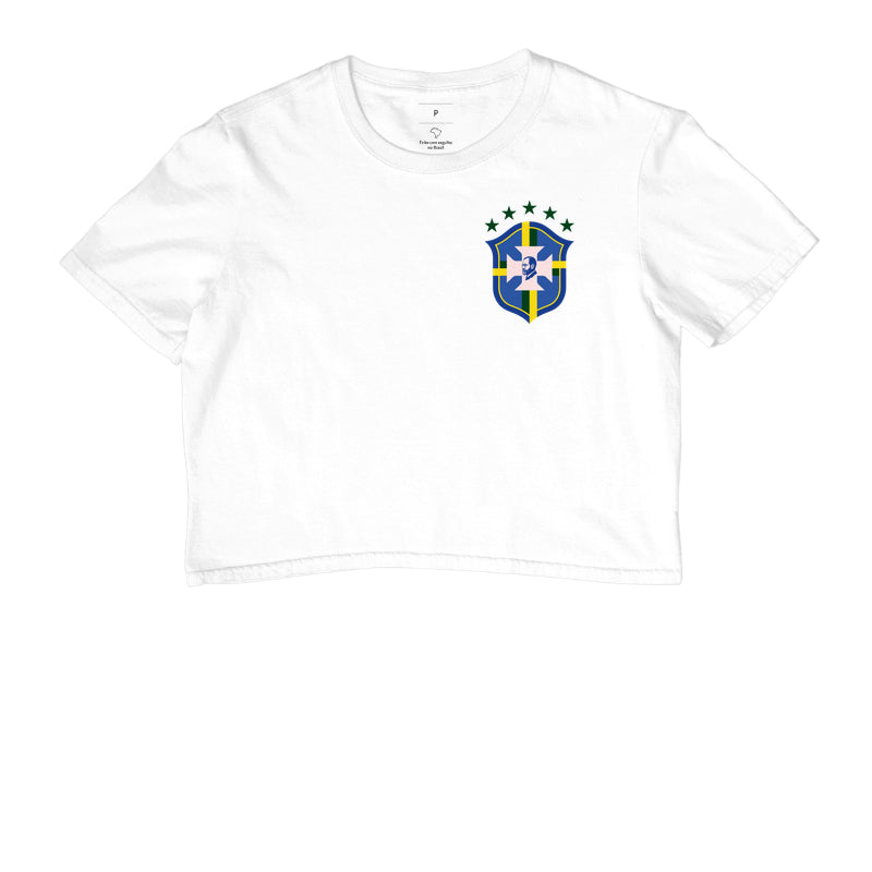 Camiseta Cropped Psicanálise Freud CBF - Campeão do Inconsciente
