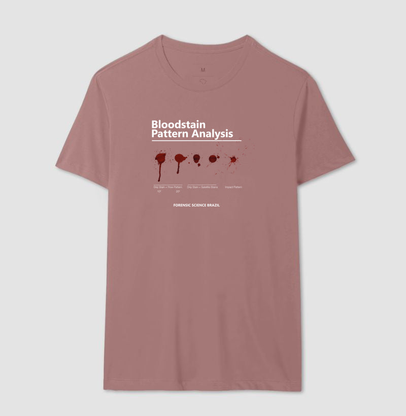 Camiseta Ciência Forense - Análise de Padrões de Sangue (BPA) | True Crime
