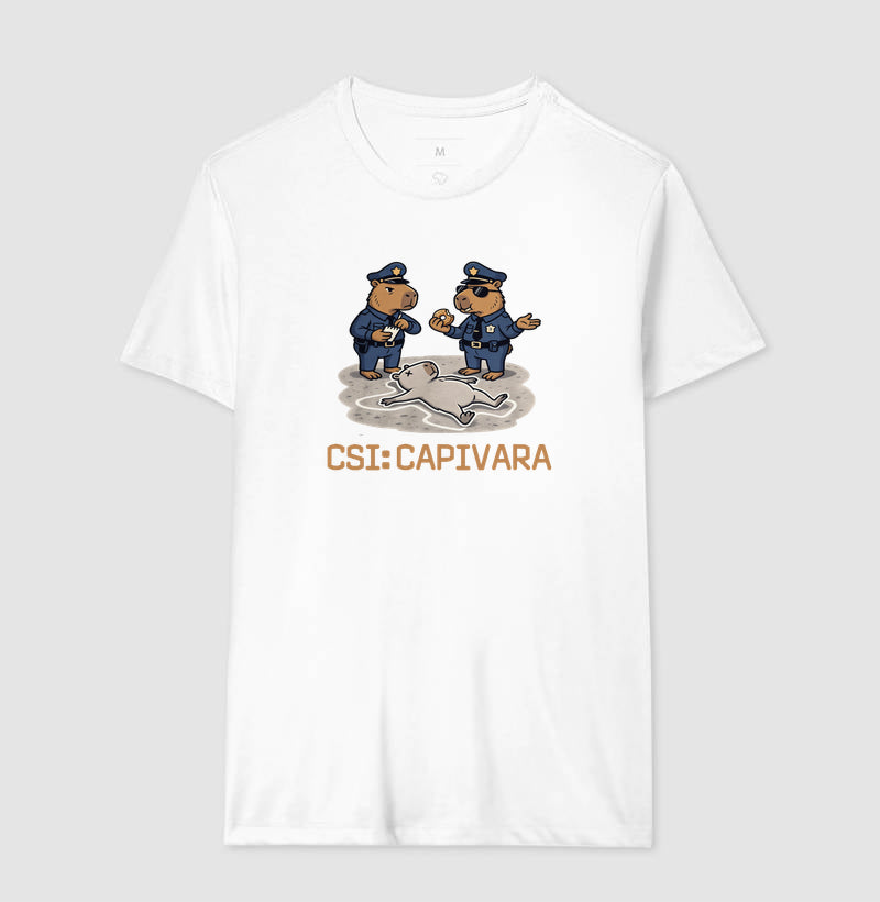 Camiseta CSI: Capivara | True Crime Brasileiro