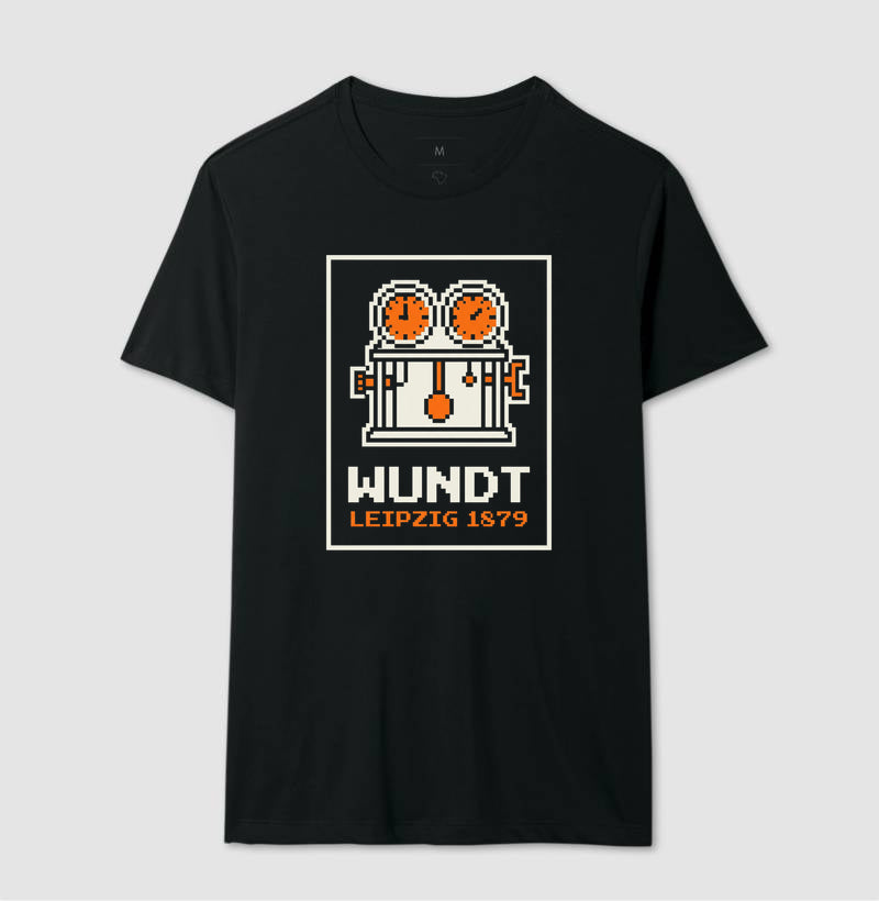 Camiseta Psicologia "Wundt: Leipzig 1879" | 8-Bit Pixel Art