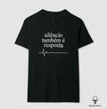 Camiseta Algodão Peruano Medicina Legal "Silêncio Também é Resposta" | A Voz da Assistolia