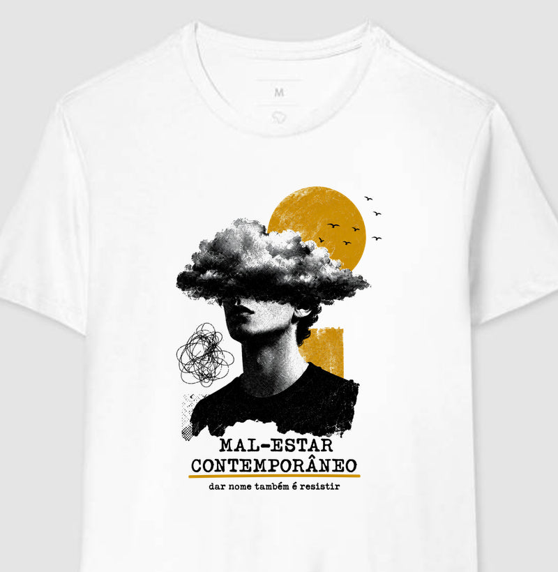 Camiseta "Mal-Estar Contemporâneo" | Dar Nome Também É Resistir