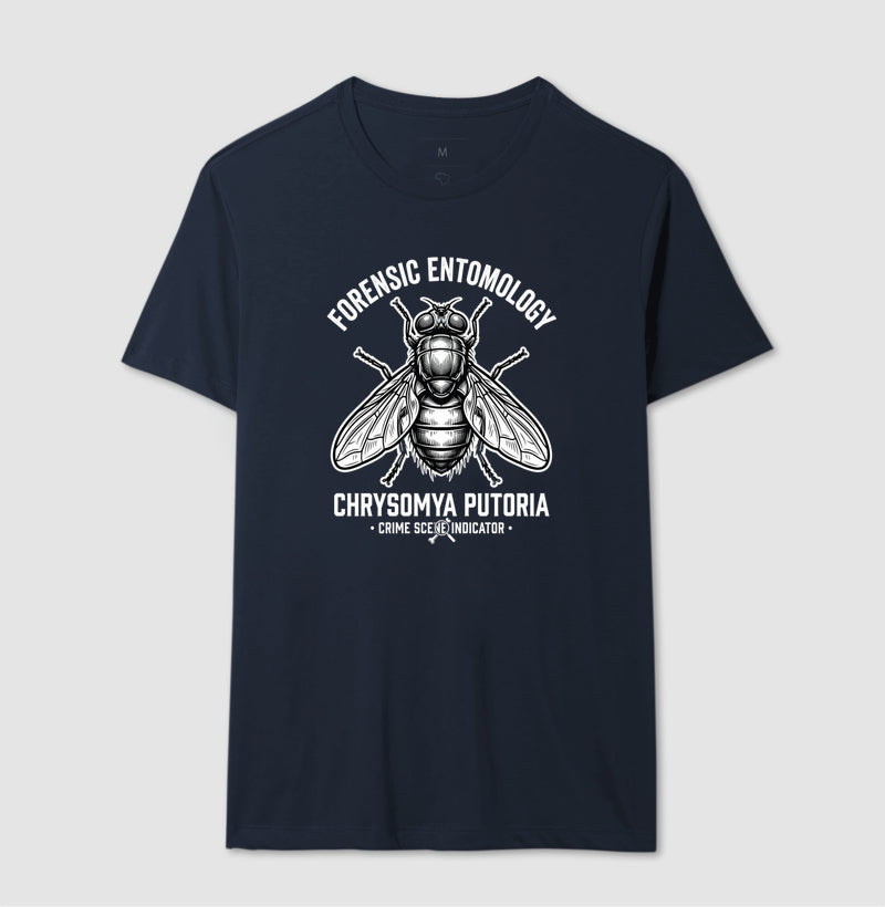 Camiseta Entomologia Forense | Chrysomya putoria - Crime Scene Indicator
