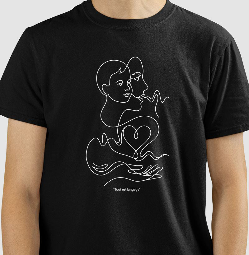 Camiseta Psicanálise Françoise Dolto - Tudo É Linguagem (Tout est langage) | Line Art Poética
