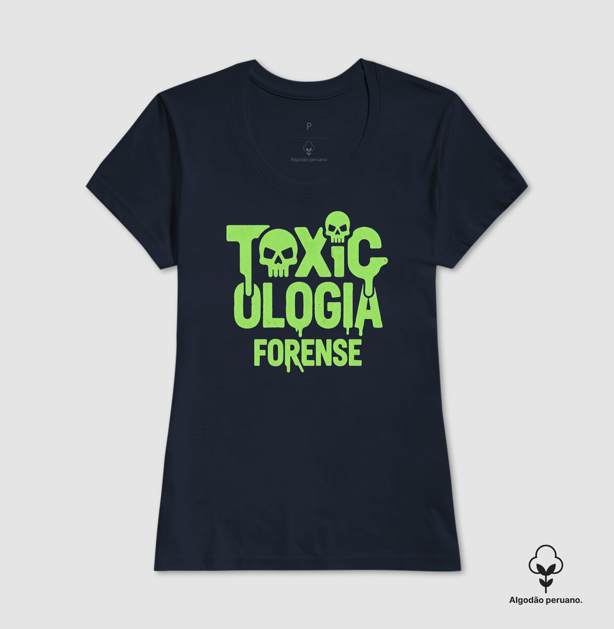 Camiseta Algodão Peruano Toxicologia Forense | O Veneno Está na Dose (Acid Style)