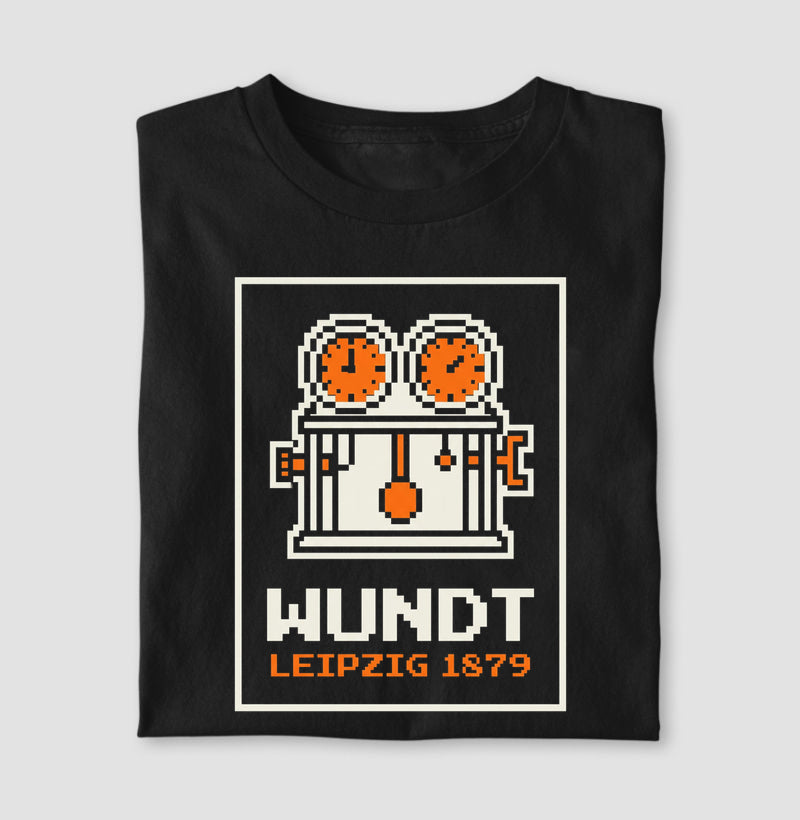 Camiseta Psicologia "Wundt: Leipzig 1879" | 8-Bit Pixel Art