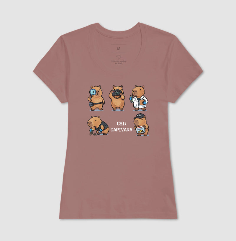 Camiseta "CSI: Capivara" | O Esquadrão Forense Mais Carismático