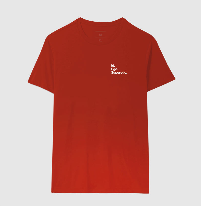 Camiseta Psicanálise Freud - Id. Ego. Superego. (Segunda Tópica) | Minimalista