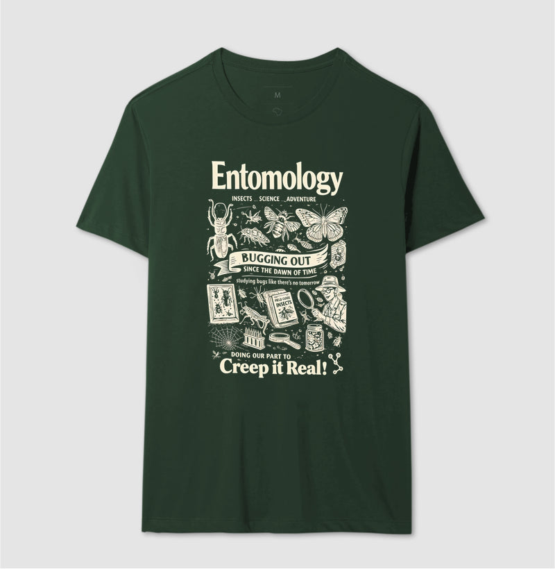 Camiseta "Entomology: Creep It Real" | A Ciência dos Insetos