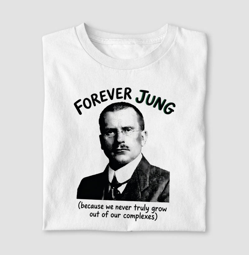 Camiseta Psicanalítica Carl Jung - Forever Jung (Complexes) | Retrô Noir