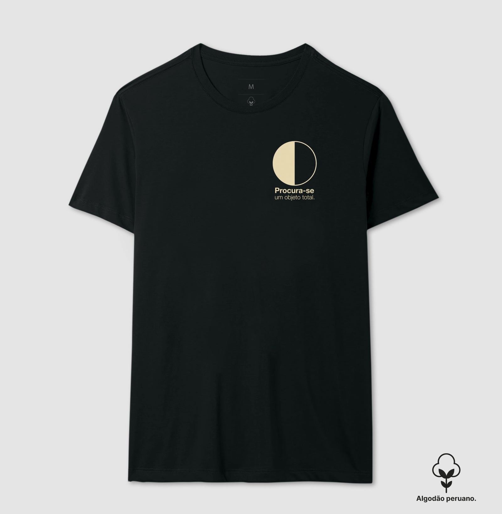 Camiseta Algodão Peruano Psicanálise Melanie Klein - Procura-se um Objeto Total | Minimalista Geométrica