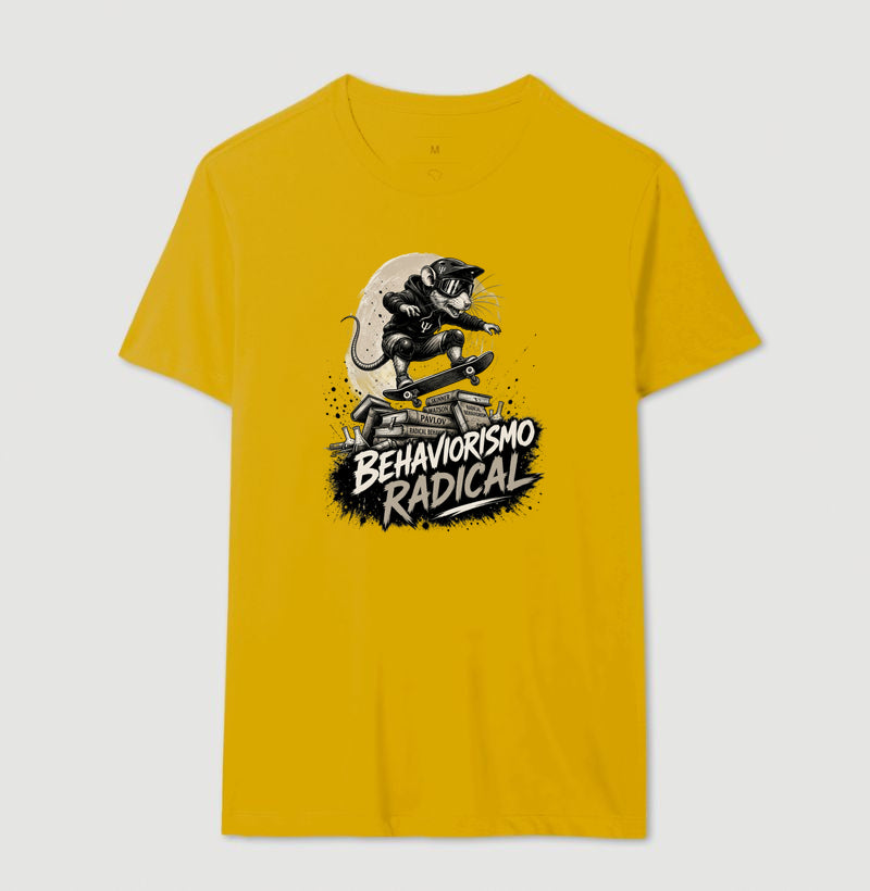 Camiseta Psicologia "Behaviorismo Radical" | Skate Rat & B.F. Skinner