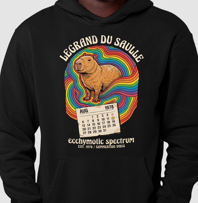 Hoodie Moletom Medicina Legal "Espectro Equimótico" | A Capivara de Legrand du Saulle