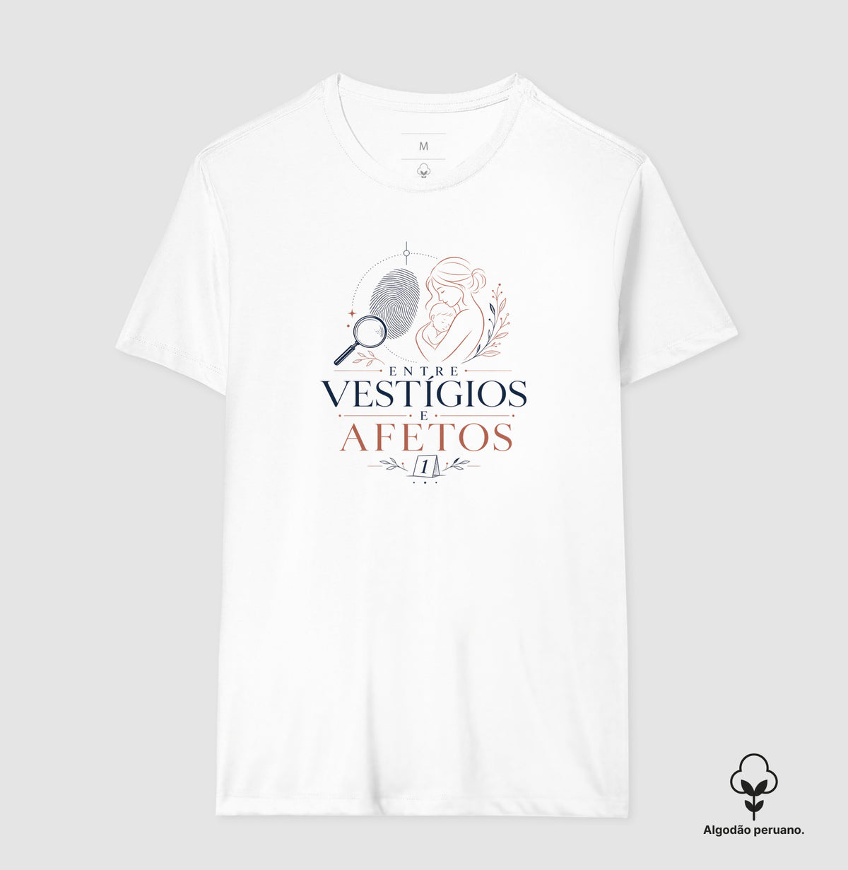 Camiseta AlgodãoPeruano "Entre Vestígios e Afetos" | A Evidência Número 1