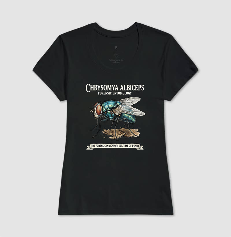 Camiseta Entomologia Forense - Chrysomya Albiceps (Est. Time of Death) | Graphic Tee