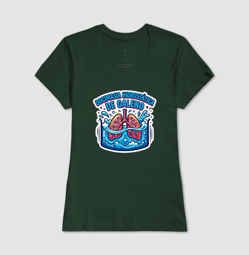 Camiseta Medicina Legal "Docimasia de Galeno" | O Teste do Primeiro Fôlego