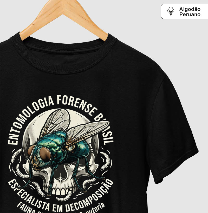 Camiseta Algodão Peruano "Entomologia Forense" | C. putoria - Especialista