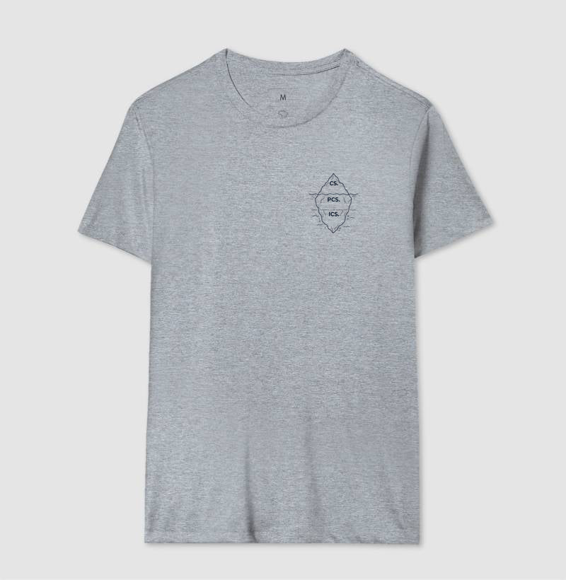 Camiseta Psicanálise Freud - Primeira Tópica (Iceberg) | Minimalista