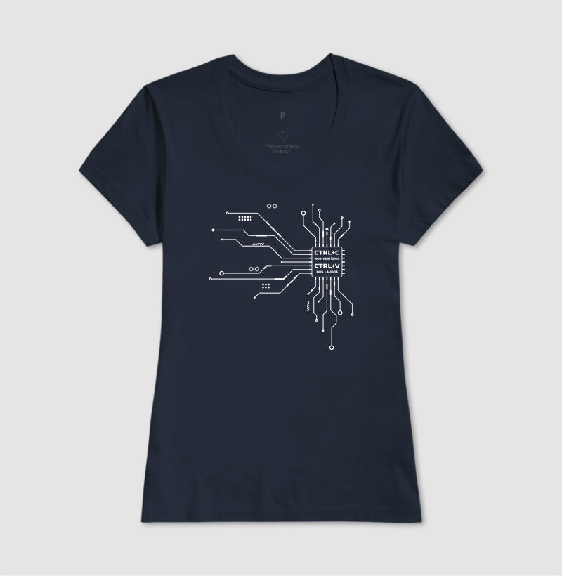 Camiseta Perícia Digital "CTRL+C nos Vestígios" | O Microchip do Laudo