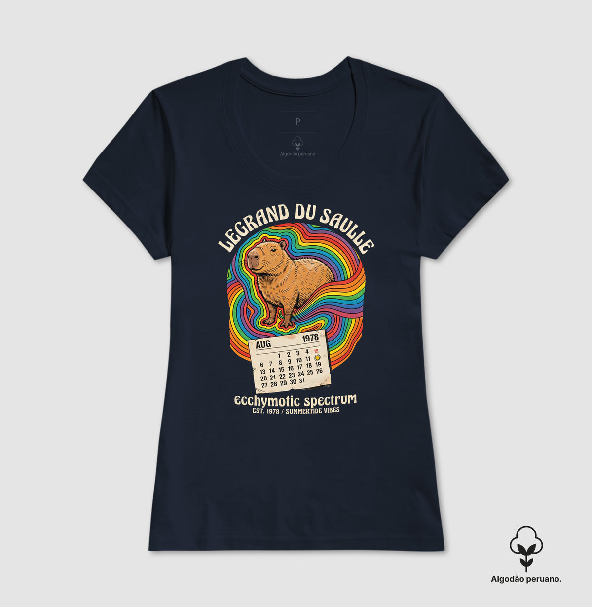 Camiseta Algodão Peruano Medicina Legal "Espectro Equimótico" | A Capivara de Legrand du Saulle