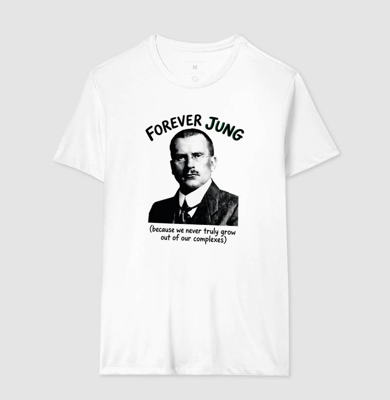 Camiseta Psicanalítica Carl Jung - Forever Jung (Complexes) | Retrô Noir